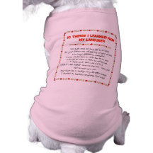 Lustige Sachen I gelernt von meinem Landseer Hunde T Shirt