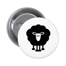 Lustige Schafe Anstecknadelbuttons