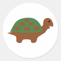 lustige Schildkröte Aufkleber