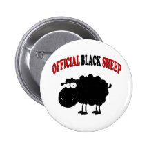 Lustige schwarze Schafe Anstecknadelbutton