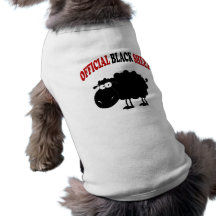 Lustige schwarze Schafe Hundetshirt