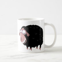 Lustige schwarze Schafe Teehaferl