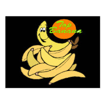 Lustige Spitzenbananen-T-Shirts Geschenke Postkarte