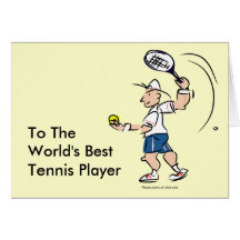 Lustige Tenniskarten für Männer und Jungen