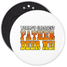 Lustige Vater-Vati-weltbestes Vater-Bier ich! Buttons