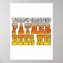 Lustige Vater-Vati-weltbestes Vater-Bier ich! Plakatdrucke