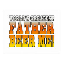 Lustige Vater-Vati-weltbestes Vater-Bier ich! Postkarte