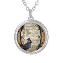 Lustige Vintage gotische steampunk Krähe Schmuck