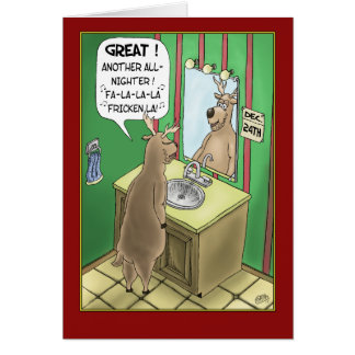 Lustige Weihnachtscartoons Grußkarten | Zazzle