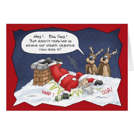 Lustige Weihnachtskarten: Heimlichkeits-Ziel Karte | Zazzle