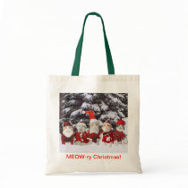 Lustige Weihnachtskatzen taschen