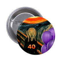 Lustiger 40. Geburtstag Buttons