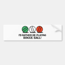 Lustiger Bocce Ball Auto Sticker