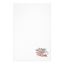 lustiger Bruchlandungs-Fliegenschwein-Cartoon Druckpapier