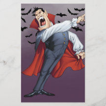 Lustiger CartoonVampire mit Schlägern durch Al Rio Individuelle Flyer