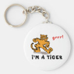 Lustiger chinesischer Tierkreis-Tiger Schlüsselanhänger