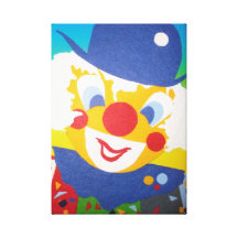 Lustiger Clown Galerie Faltleinwand