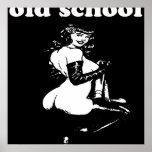 Lustiger cooler Retro Pinup-Mädchen-sexy Tänzer-al Plakat