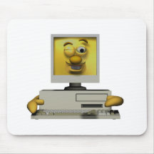lustiger doof blinzelnder Computer Mousepads