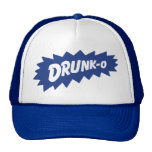 Lustiger "DRUNK-O" Maschen-Fernlastfahrer-Hut (bla Kult Cap