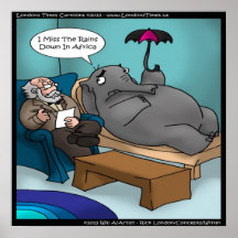 Lustiger Elefant im Therapie-Plakat