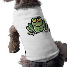 Lustiger Frosch-Cartoon Haustiershirts