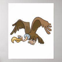 lustiger Geier Plakatdrucke