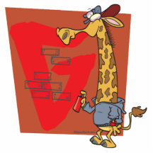 lustiger Graffitigiraffen-Cartoon Photo Skulpturen