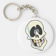 lustiger grinsender skeleton Schädel Schlüsselbänder