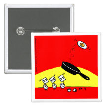 Lustiger Gymnastik-Cartoon-Knopf Button