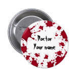 Lustiger Halloween-blutiger psychischer Doktor Anstecknadel