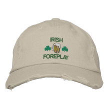 Lustiger irischer Foreplay gestickter Hut Bestickte Baseballkappe