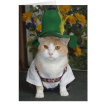 Lustiger Katzen-Deutsch-Geburtstag Karte