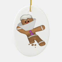 Lustiger Lebkuchen-Mann des Stückchen-selbst Ornamente