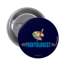 Lustiger Maler Anstecknadelbutton