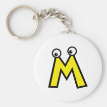 Lustiger Monogramm-Buchstabe M Schlüsselband