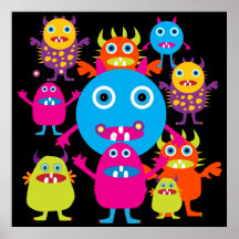 Lustiger Monster-Schlag-niedliches Geschöpf-Party-