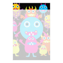 Lustiger Monster-Schlag-niedliches Geschöpf-Party Individuelles Druckpapier