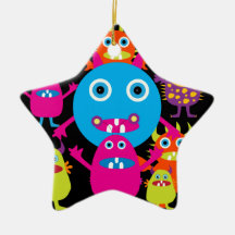 Lustiger Monster-Schlag-niedliches Geschöpf-Party Weihnachtsbaum Ornamente