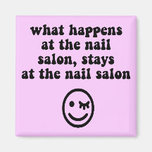 Lustiger Nagelsalon Kühlschrankmagnet