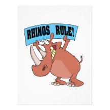 lustiger Nashorn-Cartoon der Rhinosregel Individuelle Einladung