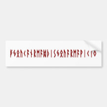 Lustiger nordischer Rune-Autoaufkleber