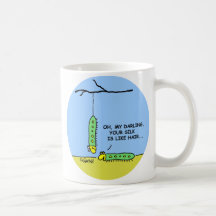 Lustiger Raupen-Cartoon-Liebe-Geschenk-Becher Kaffeetasse