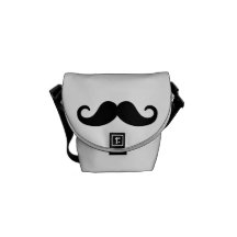 Lustiger Schnurrbart Kuriertasche