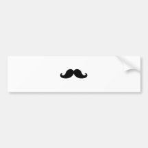 Lustiger schwarzer Schnurrbart-Spaß Auto Sticker