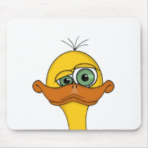 Lustiger sonderbarer Enten-Cartoon Mauspads