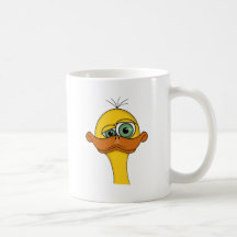 Lustiger sonderbarer Enten-Cartoon Tasse