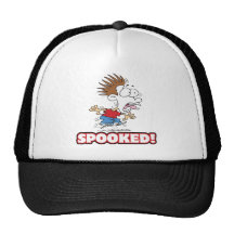 lustiger SPOOKED Cartoon Baseballkappen