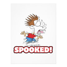 lustiger SPOOKED Cartoon Individuelle Einladungen
