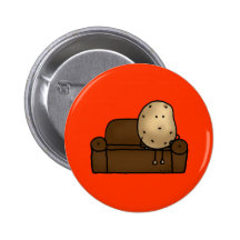 Lustiger Stubenhocker Buttons
